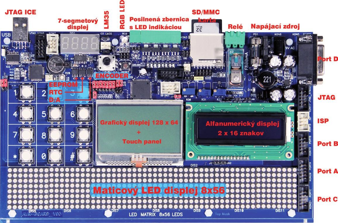 Univerzálny vývojový kit AVR-BOARD s 8-bitovými procesormi 1.jpg